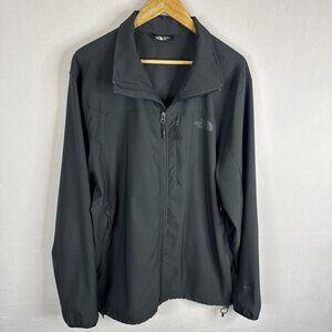 The North Face WindWall Soft Shell Jacket Black Full Zip Mens XL